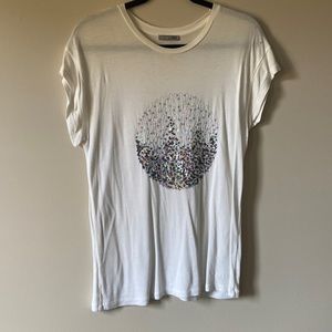 ZARA Statement White tee-shirt